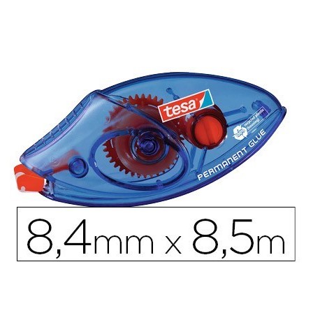 PEGAMENTO TESA ROLLER PERMANENTE ECOLOGICO DESECHABLE 8,4 MM X 8,50 M
