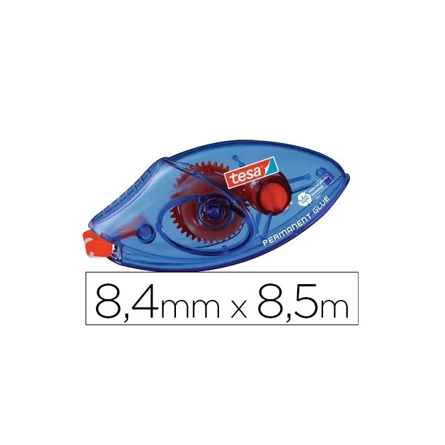PEGAMENTO TESA ROLLER PERMANENTE ECOLOGICO DESECHABLE 8,4 MM X 8,50 M