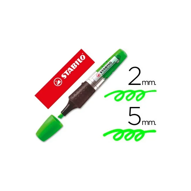 ROTULADOR STABILO BOSS LUMINATOR VERDE TINTA LIQUIDA
