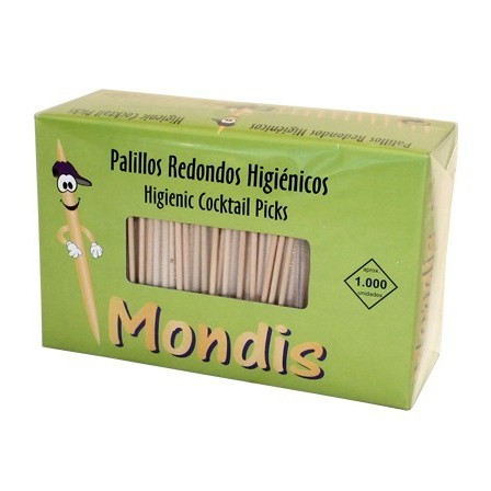 PALILLOS DE DIENTES ENFUNDADOS EN CELOFAN PAQUETE DE 1000