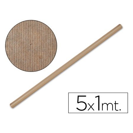 PAPEL KRAFT LIDERPAPEL MARRON -ROLLO 5X1 MT