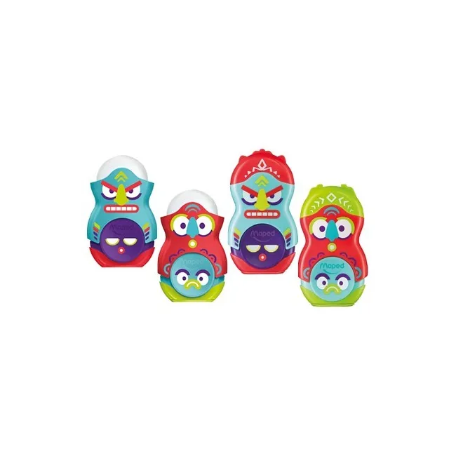 SACAPUNTAS PLASTICO MAPED LOOPY TOTEM PLASTICO 1 USO CON GOMA COLOR...