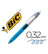 BOLIGRAFO BIC CUATRO COLORES CON GRIP DE CAUCHO ERGONOMICO PUNTA ME...
