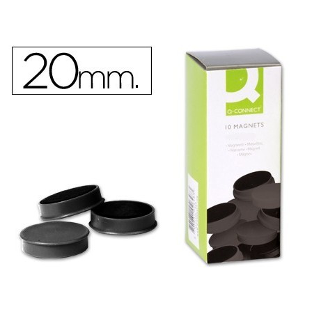IMANES PARA SUJECION Q-CONNECT IDEAL PARA PIZARRAS MAGNETICAS20 MM ...