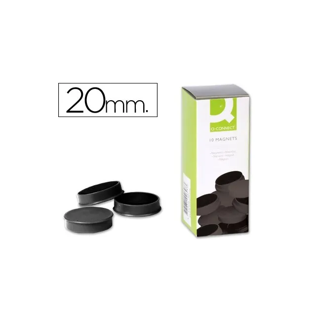 IMANES PARA SUJECION Q-CONNECT IDEAL PARA PIZARRAS MAGNETICAS20 MM ...