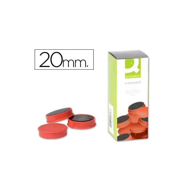 IMANES PARA SUJECION Q-CONNECT IDEAL PARA PIZARRAS MAGNETICAS20 MM ...