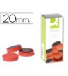 IMANES PARA SUJECION Q-CONNECT IDEAL PARA PIZARRAS MAGNETICAS20 MM ...