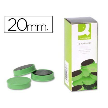 IMANES PARA SUJECION Q-CONNECT IDEAL PARA PIZARRAS MAGNETICAS20 MM ...