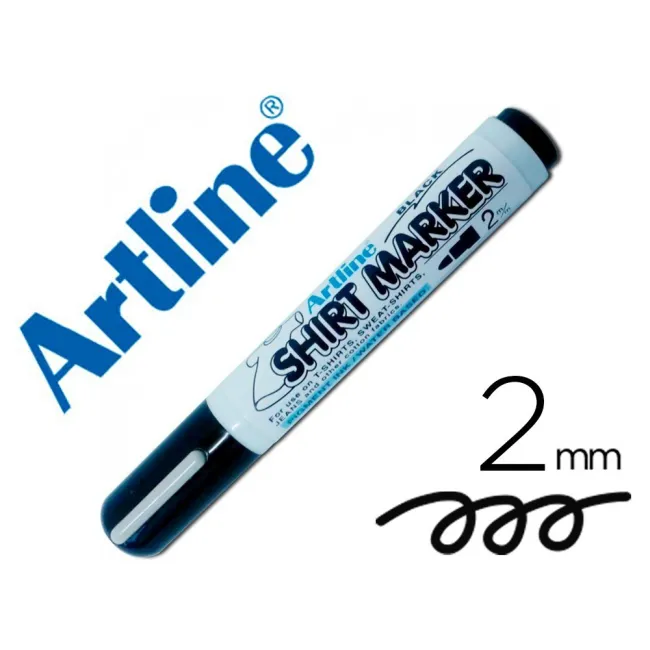 ROTULADOR ARTLINE CAMISETA EKT-2 NEGRO -PUNTA REDONDA 2 MM -PARA US...