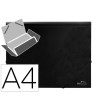 CARPETA LIDERPAPEL GOMAS SOLAPAS 38725 POLIPROPILENO DIN A4 NEGRA