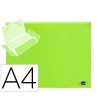 CARPETA LIDERPAPEL GOMAS SOLAPAS POLIPROPILENO DIN A4 AMARILLO FLUO...