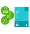 PAPEL LIDERPAPEL A4 80G/M2 SIN TALADROS CUADRO 4 MM PAQUETE DE 100 ...