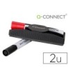 BORRADOR Q-CONNECT MAGNETICO CON ROTULADOR ROJO Y NEGRO PARA PIZARR...