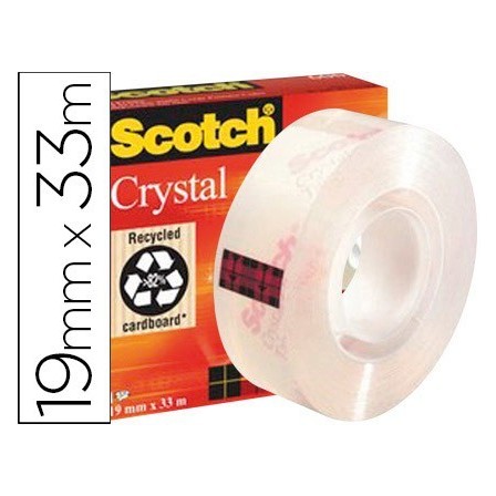 CINTA ADHESIVA SCOTCH SUPERTRANSPARENTE 33X19 MM 600/1933CI