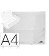 CARPETA LIDERPAPEL GOMAS SOLAPAS 34964 POLIPROPILENO DIN A4 INCOLORA