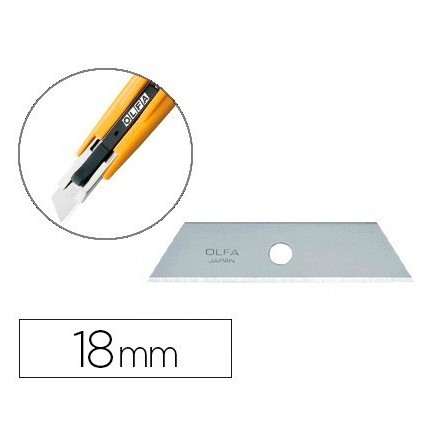 REPUESTO CUCHILLA CUTER OLFA ANCHO 18 MM PARA CUTER SK-4 BLISTER DE...