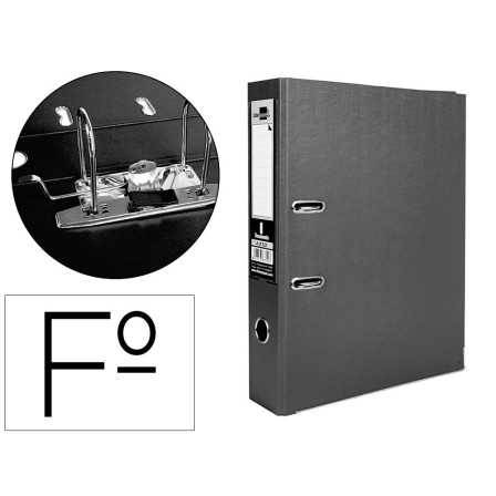 ARCHIVADOR DE PALANCA LIDERPAPEL FOLIO DOCUMENTA FORRADO PVC CON RA...