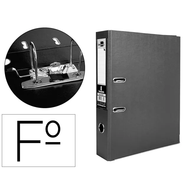 ARCHIVADOR DE PALANCA LIDERPAPEL FOLIO DOCUMENTA FORRADO PVC CON RA...