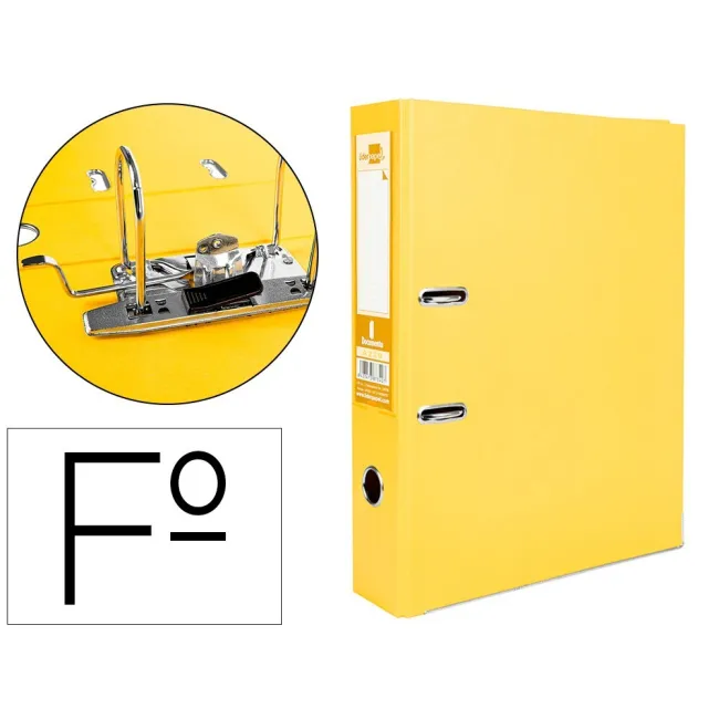 ARCHIVADOR DE PALANCA LIDERPAPEL FOLIO DOCUMENTA FORRADO PVC CON RA...