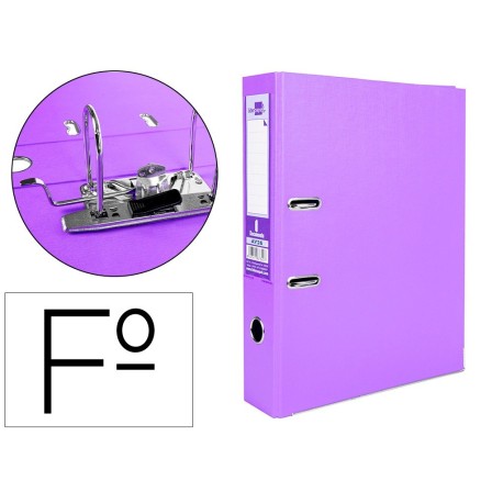 ARCHIVADOR DE PALANCA LIDERPAPEL FOLIO DOCUMENTA FORRADO PVC CON RA...