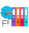 ARCHIVADOR DE PALANCA LIDERPAPEL FOLIO DOCUMENTA FORRADO PVC CON RA...