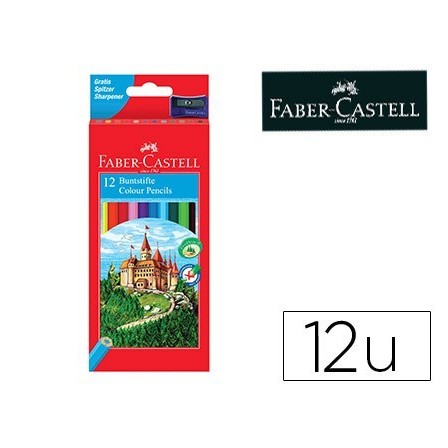 LAPICES DE COLORES FABER-CASTELL C/ 12 COLORES HEXAGONAL MADERA REF...