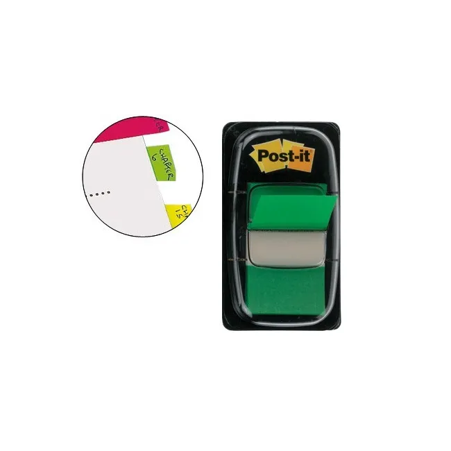 BANDERITAS SEPARADORAS 680-3 VERDES -DISPENSADOR DE 50