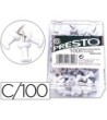 SEÑALIZADOR DE PLANOS PRESTO BLANCO -CAJA DE 100 UNIDADES