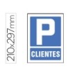 PICTOGRAMA SYSSA SEÑAL DE PARKING CLIENTES EN PVC 210X297 MM