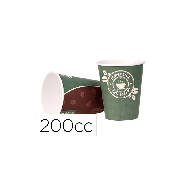 VASO TERMICO CARTON 200 CC PAQUETE DE 50 UNIDADES