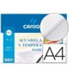 PAPEL ACUARELA BASIK CANSON DIN A4 370 GR PACK DE 6 HOJAS 24 X 32 CM