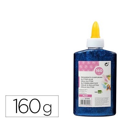 PURPURINA PEGAMENTO LIDERPAPEL FANTASIA AZUL METALIZADO BOTE DE 160 GR
