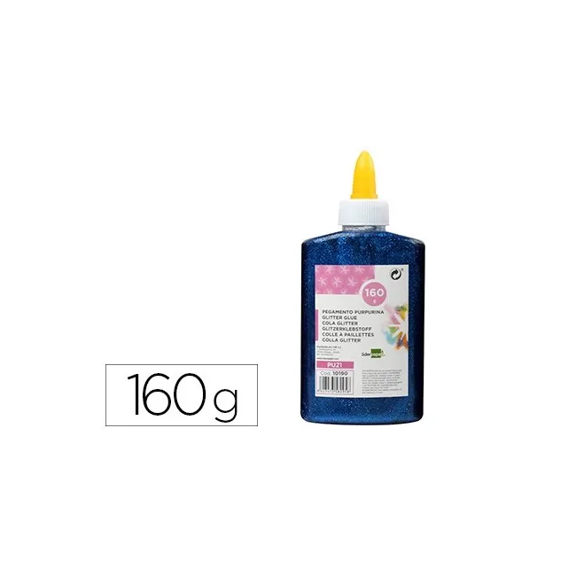 PURPURINA PEGAMENTO LIDERPAPEL FANTASIA AZUL METALIZADO BOTE DE 160 GR