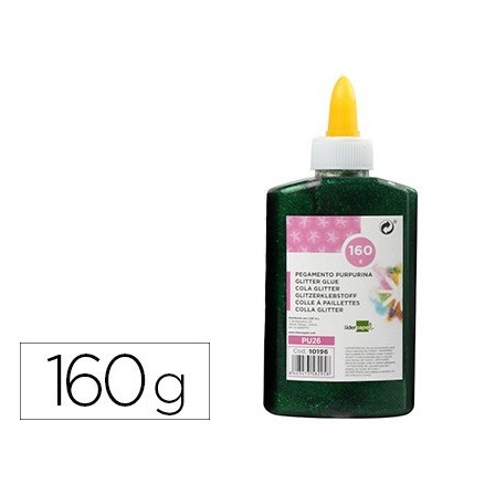 PURPURINA PEGAMENTO LIDERPAPEL FANTASIA VERDE METALIZADO BOTE DE 16...