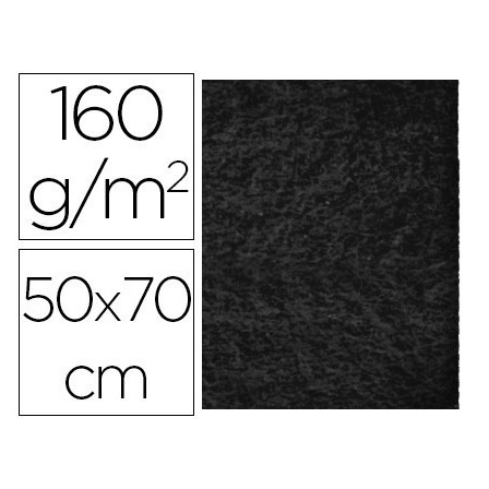 FIELTRO LIDERPAPEL 50X70CM NEGRO 160G/M2