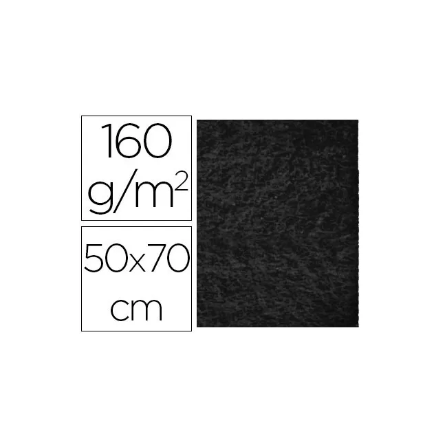 FIELTRO LIDERPAPEL 50X70CM NEGRO 160G/M2