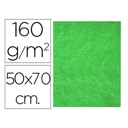 FIELTRO LIDERPAPEL 50X70CM VERDE 160G/M2