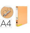 CARPETA DE 2 ANILLAS 25 MM MIXTAS LIDERPAPEL A4 FORRADO COLOR SYSTE...