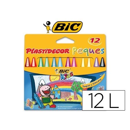 LAPICES PLASTIDECOR PEQUES CAJA DE 12 COLORES