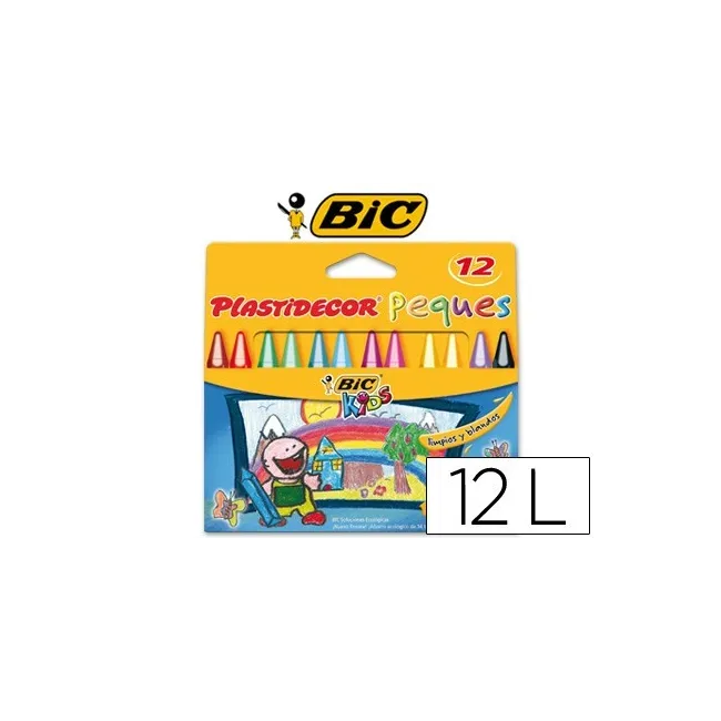 LAPICES PLASTIDECOR PEQUES CAJA DE 12 COLORES