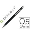 PORTAMINAS Q-CONNECT 0,5 MM -CON TRES MINAS CUERPO NEGRO CLIP METALICO