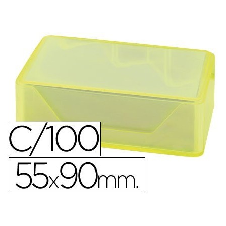 TARJETAS DE VISITAS LIDERPAPEL 90X55MM BLANCA 250G/M2 CAJA DE 100