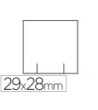ETIQUETAS METO BLANCA 29X28 MM TROQUELADA ROLLO DE 700 ETIQUETAS