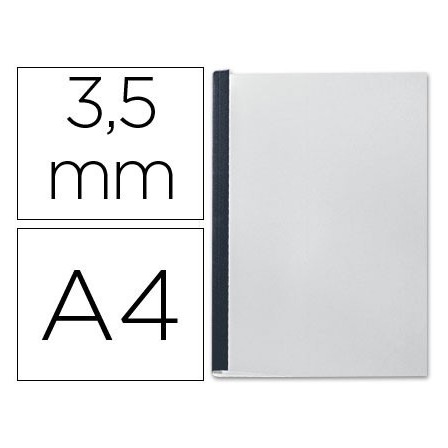 TAPA DE ENCUADERNACION CHANNEL FLEXIBLE 35541 NEGRA LOMO AA CAPACID...