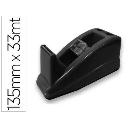 PORTARROLLO SOBREMESA Q-CONNECT PLASTICO PARA CINTA DE 33 MT COLOR ...