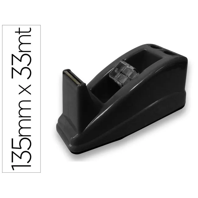 PORTARROLLO SOBREMESA Q-CONNECT PLASTICO PARA CINTA DE 33 MT COLOR ...