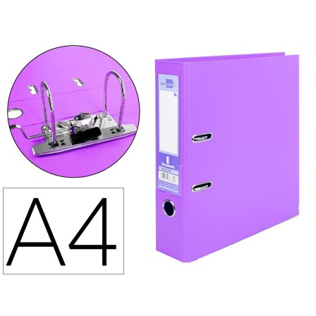 ARCHIVADOR DE PALANCA LIDERPAPEL A4 DOCUMENTA FORRADO PVC CON RADO ...