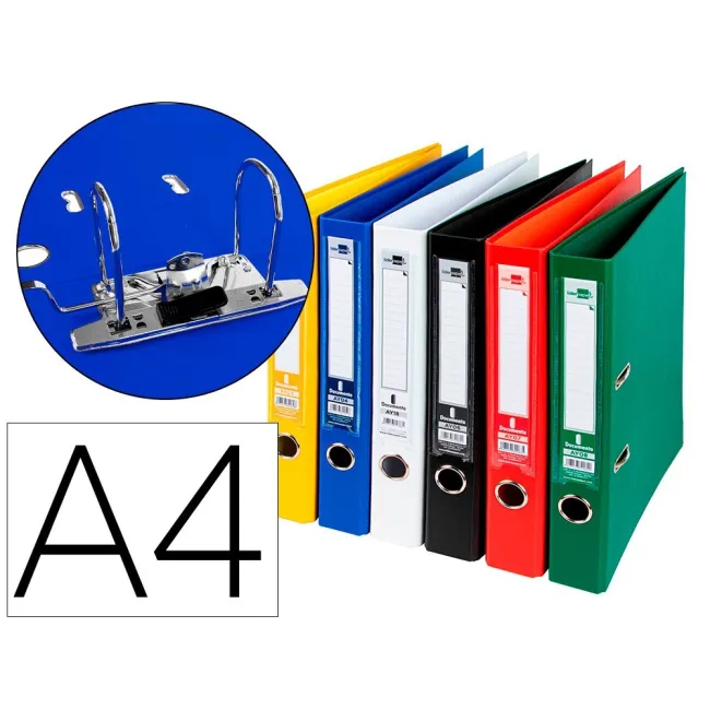 ARCHIVADOR DE PALANCA LIDERPAPEL A4 DOCUMENTA FORRADO PVC CON RADO ...