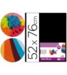 PAPEL SEDA LIDERPAPEL NEGRO 52X76 CM 18 GR -PAQUETE DE 25 HOJAS