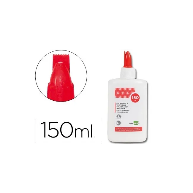 PEGAMENTO COLA BLANCA LAVABLE LIDERPAPEL 150 ML